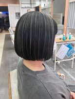 プログレス フレスポ富沢店(PROGRESS) 細めハイライト/コントラストハイライト/白髪ぼかし/ボブ