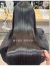 【全員】サラ艶縮毛矯正+髪質改善トリートメント+カット¥22000