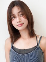 ドーチェ 瓢箪山(DOCHE)&nbsp;ミディアムストレート×カーテンバング×ウォームブラウン