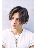 トラスト ザ バーバー 東京駅日本橋店(TRUST the Barber)&nbsp;センターパート/メッシュ/ニュアンスパーマ