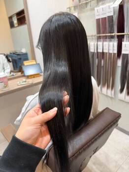 Hair salon Onagiの写真/極上のレミーバージンヘアエクステを使用・しっかりと地毛に馴染む