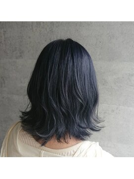 リンドヘアー アンド アイラッシュ(LINDO) LINDO　ネイビーシルバー