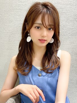 アフロート エル 錦糸町(AFLOAT L) LallYou 錦糸町【レイヤーカット】フリンジウェーブで韓国風ヘア