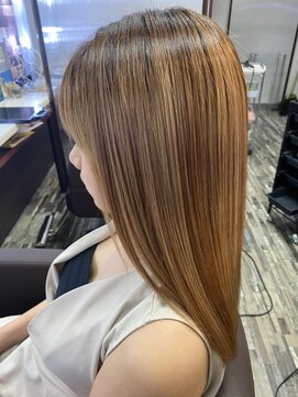 ヘアー リードレス(hair Re:dress) 艶カラーナチュラルストレート_切りっぱなし_大人キレイ_透明感