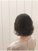 大人かわいい☆無造作カール×エアリーショートボブ