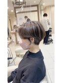 【白髪染めに見えない白髪染め】ハンサムショート