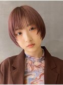 顔まわりレイヤーマッシュショート