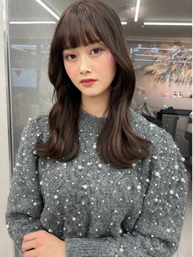 ロンド マーレ 天神大名店(Lond mare) グレージュカラー/ココアベージュ/黒髪カタログ/福岡顔周り