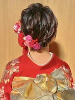 ミテ(MiTe)&nbsp;成人式当日お支度　振袖着付　成人式ヘア　メイク　ボブアレンジ
