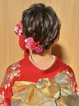 ミテ(MiTe) 成人式当日お支度 振袖着付 成人式ヘア メイク ボブアレンジ