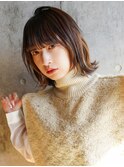 【La fith】イヤリングカラー×外ハネボブ