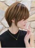 20代30代40代◎小顔ショートボブグレージュカラー新宿代々木
