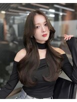 フォンズ(FONS)&nbsp;韓国レイヤー小顔ワンホンヘアネビージュブルーブラック