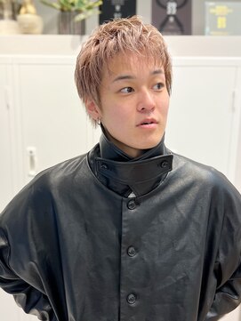 シュク 高円寺(SYUK) kanna【高円寺中野】スパイキーショート/ベージュ/ハイトーン