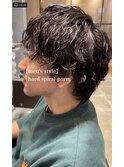 【メンズスタイル】ウルフマッシュ×ツイスパ