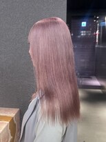 ペレ 栄店(PELE)&nbsp;デザインカラー/レイヤーカット/ウェットヘア/オリーブベージュ