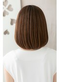 シースルーバングワンカール美髪前下がりボブディZ戸頭30代40代