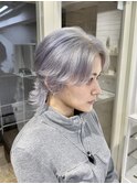 ○中性ウルフヘアレイヤーウルフカット顔まわりカット