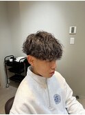 波巻きツイストスパイラルパーマ　シャドウパーマ　ニュアンス