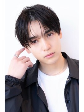 ケアリー 練馬(Carelly) ツイストパーマ七三オールバックマッシュウルフスリークショート