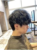 強めシャドウパーマ×ナチュラルマッシュ（7月）