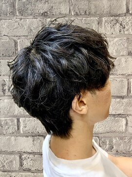 メンズプライマル(Men’s PRIMAL) MEN’S/フェザーパーマ/サーフカール/刈り上げセンターパート