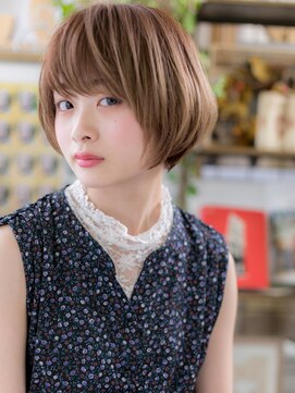 カバーヘア ブリス 川口(COVER HAIR bliss) 斜めバング小顔前下がりマッシュボブショートA3川口20代30代