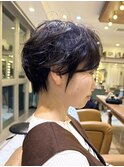 クールショート/顔周りカット/前髪白髪/20代30代40代50代/大宮