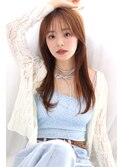 【20代30代40代】シースルーバング×ロングストレート