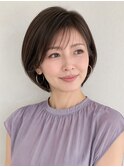 女優ショート/ボブ/大人ショート/やわらか丸み