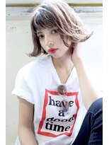 ミラバイグリーン(Mira by green) 『summer honey beige』 x ワイドバング