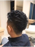 仙台D ウェットアップバング ニュアンスカール ラフパーマstyle