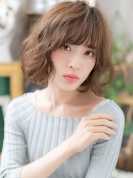 カバーヘア ブリス 上尾西口店(COVER HAIR bliss) 外国人風無造作パーマ小顔ラブゆるふわミディa上尾20代30代40代