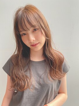 ロンドプランタン 恵比寿(Lond Printemps) 【Lond佐野】小顔ウェーブ 波巻き オリーブカラー