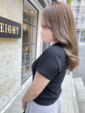 エイト 上野店(EIGHT ueno) 【EIGHT上野】日木[NIKI]_ハイライト×ベージュ
