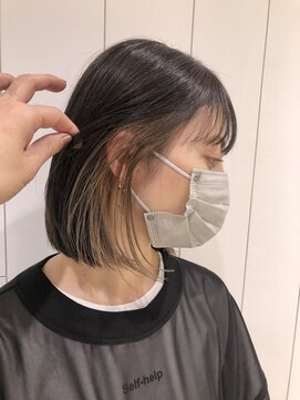 オーク 学芸大学(OAK) 切りっぱなしボブ☆インナーハイライト