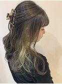 ロング × イヤリングカラー