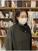 ボブ ボブパーマ 切りっぱなしボブ　担当渡辺聖