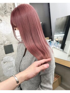 ネウィ 天王寺(newi) 【SEIYA】ダブルカラー/ピンクベージュ/ケアブリーチ/TOKIO