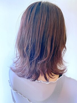 タグ(Tag) くびれボブ/ピンクブラウン