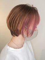 フレア ヘア サロン(FLEAR hair salon)&nbsp;インナーピンク_Aラインボブ