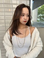 リリー(Lilley)&nbsp;【lilley 稲永麻衣】レイヤーカット+ブリーチなし+天神韓国ヘア