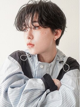 ガーランドツー(Garland 2F) マッシュパーマアッシュブラックメンズライクマッシュショート