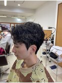 メンズパーマ　メンズハイライト　メンズバレイヤージュ