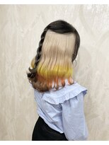 ハビット (habitt)&nbsp;インナーカラーxブラックxホワイトxキイロ×オレンジ×ブラウン