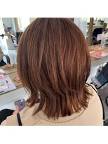 ファイン 三笠店(Fine)&nbsp;レイヤー外ハネボブ☆ココアブラウンカラー