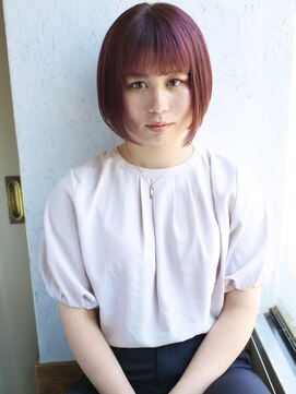 バース(BIRTH) 天神【BIRTH】ハイトーンショートカールボブ20代30代