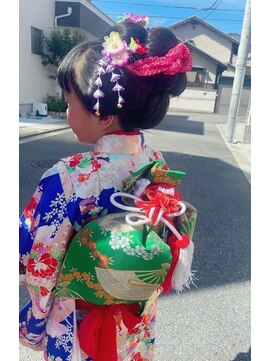 シュクレアミ 福島(sucre ami) 七五三 kids日本髪【福島/ヘアセット】