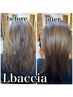 【平日1日２名限定】　カット　+　Lbaccia髪質改善ストレート　￥53700→