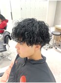 刈り上げマッシュ×波巻きパーマ【松戸/メンズ】